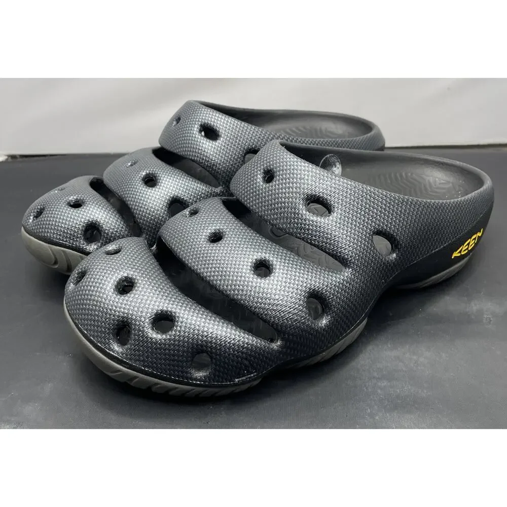 KEEN Yogui Arts Slipper Graphite Slip On Clogs Ye Shoes Mens Size 10 FAST SHIP - Picture 7 of 15